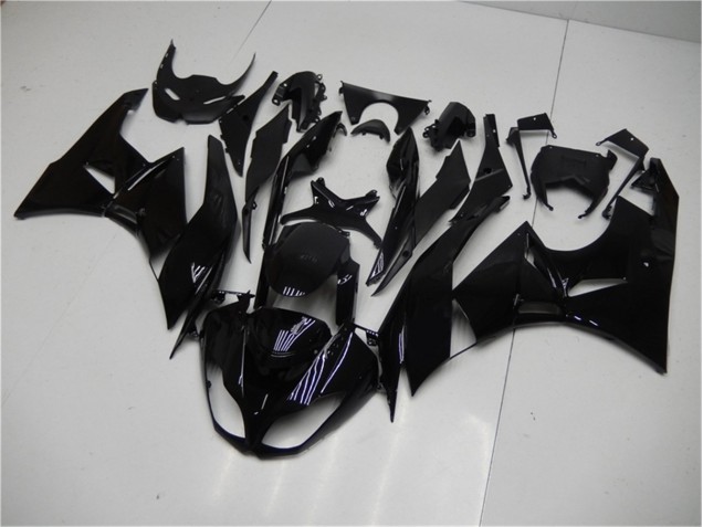 2009-2012 Glossy Black Kawasaki ZX6R Motorbike Fairing UK Stores 2009-2012 Glossy Black Kawasaki ZX6R Motorbike Fairing UK Stores
