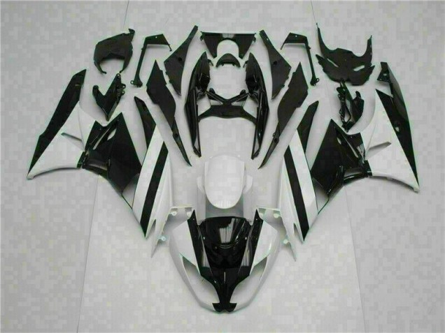 2009-2012 White Black Kawasaki ZX6R Motorcycle Replacement Fairings UK Stores 2009-2012 White Black Kawasaki ZX6R Motorcycle Replacement Fairings UK Stores