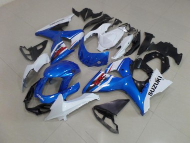 2009-2016 Blue White Suzuki GSXR 1000 K9 Motorcyle Fairings UK Stores