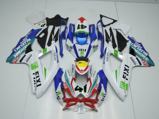 2009-2016 Fixi Light Blue Suzuki GSXR 1000 K9 Replacement Fairings UK Stores 2009-2016 Fixi Light Blue Suzuki GSXR 1000 K9 Replacement Fairings UK Stores