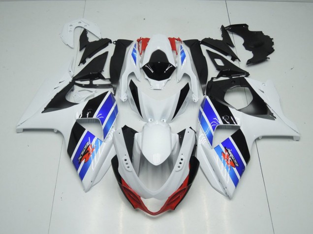 2009-2016 White Blue Black Suzuki GSXR 1000 K9 Bike Fairing UK Stores 2009-2016 White Blue Black Suzuki GSXR 1000 K9 Bike Fairing UK Stores