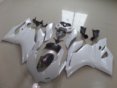 2011-2014 Pearl White Ducati 1199 Motorcycle Fairing Kit UK Stores