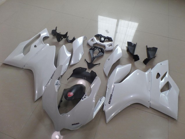 2011-2014 Pearl White Ducati 1199 Motorcycle Fairing Kit UK Stores 2011-2014 Pearl White Ducati 1199 Motorcycle Fairing Kit UK Stores