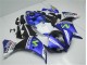 2012-2014 Blue White Black Yamaha YZF R1 Motorcycle Replacement Fairings UK Stores