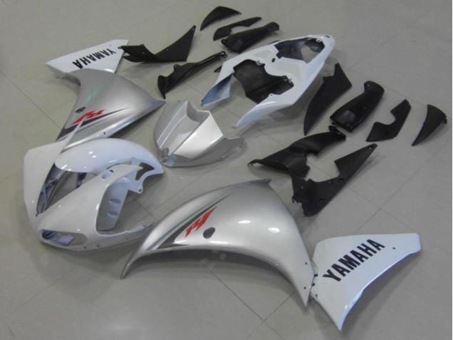 2012-2014 White Silver Yamaha YZF R1 Motorcycle Fairings UK Stores 2012-2014 White Silver Yamaha YZF R1 Motorcycle Fairings UK Stores