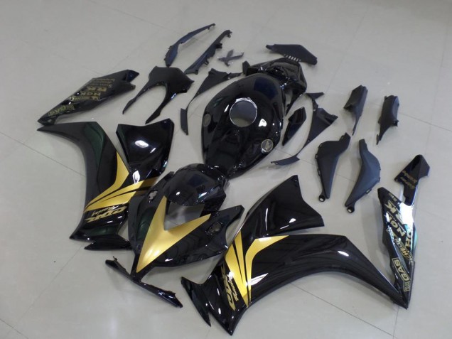 2012-2016 Glossy Black Gold Sticker Honda CBR1000RR Bike Fairings UK Stores