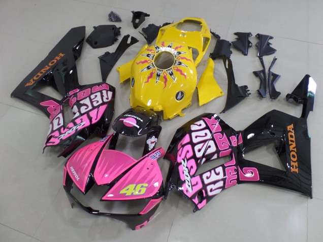 2013-2021 Yellow Pink Rossi Honda CBR600RR Motorbike Fairing UK Stores 2013-2021 Yellow Pink Rossi Honda CBR600RR Motorbike Fairing UK Stores