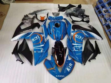 2015-2022 Blue and White Yamaha YZF R3 Motorcyle Fairings UK Stores