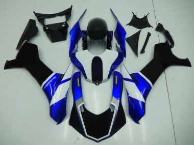 2015-2019 Black Blue Yamaha YZF R1 Motorcycle Fairings Kits UK Stores