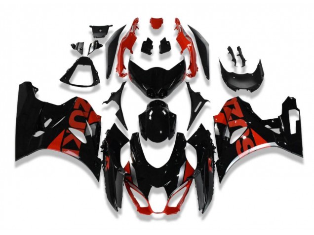 2017-2021 Black Red Suzuki GSXR 1000 Motorcycle Fairings Kit UK Stores 2017-2021 Black Red Suzuki GSXR 1000 Motorcycle Fairings Kit UK Stores
