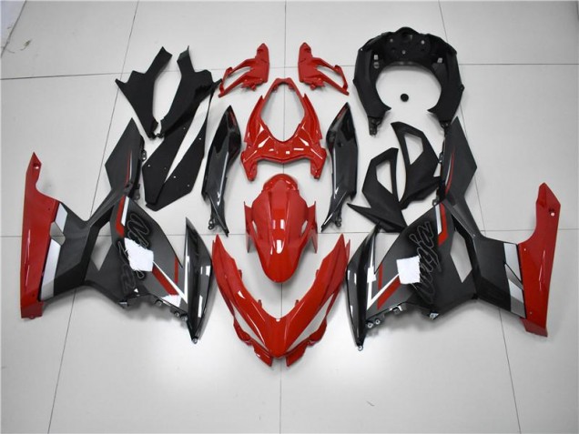2018-2023 Red Black Kawasaki EX400 Motorcycle Fairing Kit UK Stores 2018-2023 Red Black Kawasaki EX400 Motorcycle Fairing Kit UK Stores