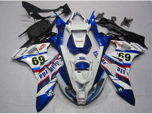 2009-2014 White Blue Sterilgarda 69 BMW S1000RR Motor Fairings UK Stores 2009-2014 White Blue Sterilgarda 69 BMW S1000RR Motor Fairings UK Stores