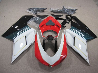 2007-2014 White Red Ducati 1098 848 Motorcylce Fairings UK Stores