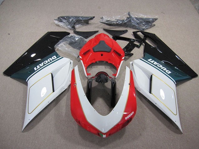 2007-2014 White Red Ducati 1098 848 Motorcylce Fairings UK Stores 2007-2014 White Red Ducati 1098 848 Motorcylce Fairings UK Stores