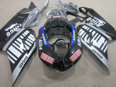 2007-2014 Black White Advance Alice Ducati 1098 Replacement Fairings UK Stores