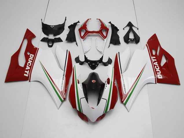 2011-2014 White Red Ducati 1199 Motor Bike Fairings UK Stores 2011-2014 White Red Ducati 1199 Motor Bike Fairings UK Stores