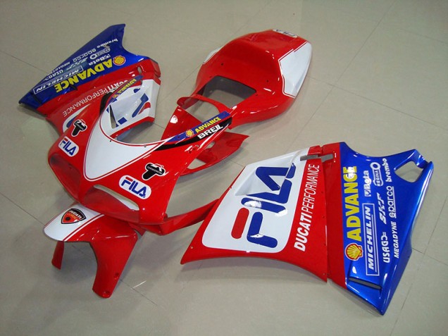 1993-2005 Red Blue Fila Ducati 748 Motorbike Fairing UK Stores 1993-2005 Red Blue Fila Ducati 748 Motorbike Fairing UK Stores