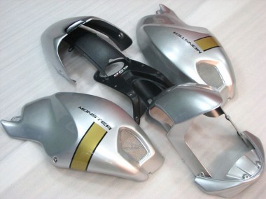 2008-2012 Black Silver Monster Ducati Monster 696 Motorcycle Fairings Kit UK Stores