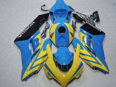 2004-2005 Blue Yellow Honda CBR1000RR Motorcycle Fairing Kits UK Stores