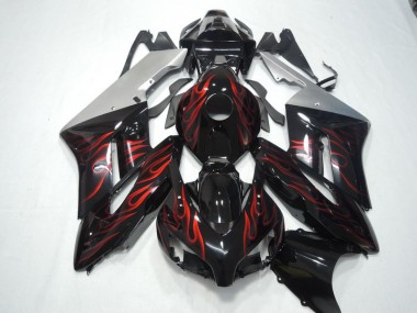 2004-2005 Black Red Flame Honda CBR1000RR Motorbike Fairing UK Stores