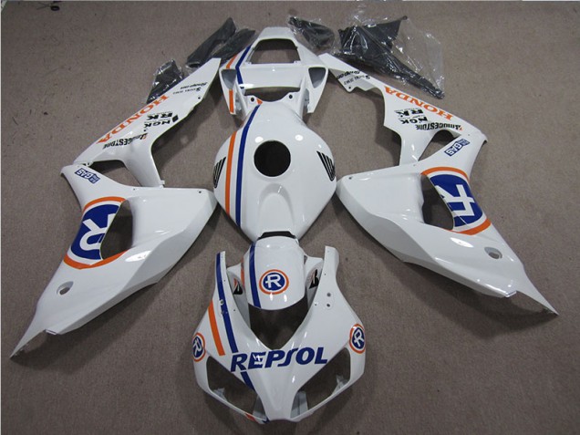 2006-2007 White Blue Repsol Honda CBR1000RR Bike Fairing Kit UK Stores