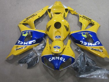 2006-2007 Yellow Blue Camel Honda CBR1000RR Motorcyle Fairings UK Stores