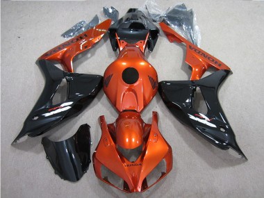 2006-2007 Black Orange Honda CBR1000RR Motorcycle Fairings Kit UK Stores