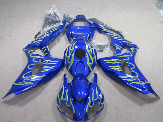 2006-2007 Blue Green Flame Honda CBR1000RR Motorcycle Fairings UK Stores 2006-2007 Blue Green Flame Honda CBR1000RR Motorcycle Fairings UK Stores