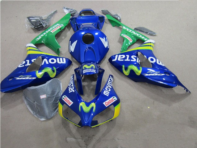 2006-2007 Blue Movistar Castrol Honda CBR1000RR Motorbike Fairings UK Stores
