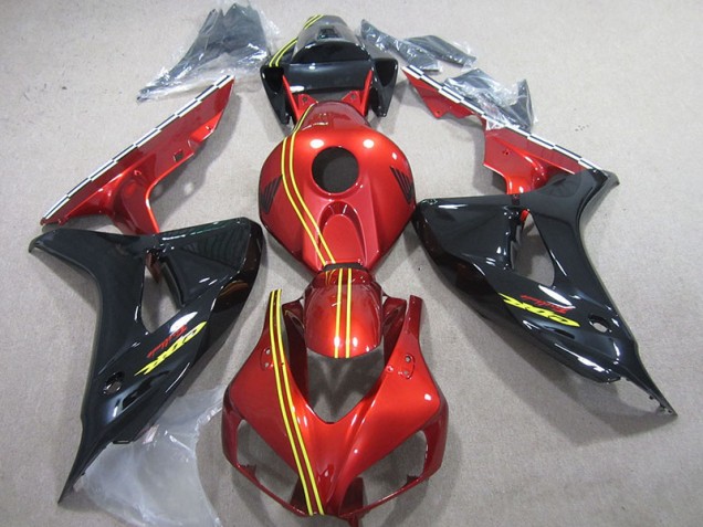 2006-2007 Black Red Yellow Honda CBR1000RR Motorcycle Fairing Kit UK Stores
