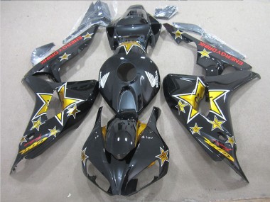 2006-2007 Black Yellow ENERGY DRINK Honda CBR1000RR Bike Fairing UK Stores