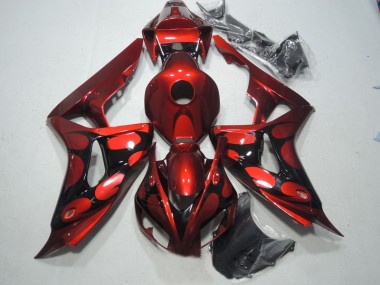 2006-2007 Red Black Honda CBR1000RR Bike Fairing Kit UK Stores