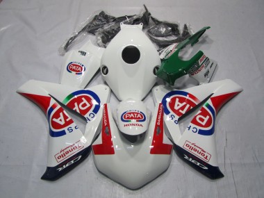 2008-2011 White Red PATA Honda CBR1000RR Bike Fairing Kit UK Stores