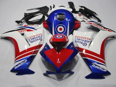 2012-2016 Blue Red Royal Air Force Reserves Honda CBR1000RR Motorcylce Fairings UK Stores