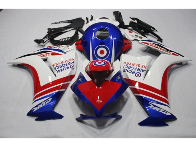 2012-2016 Blue Red Royal Air Force Reserves Honda CBR1000RR Motorcylce Fairings UK Stores