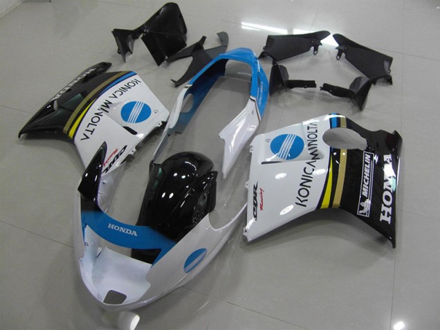 1996-2007 White Konica Minolta Honda CBR1100XX Blackbird Motorcycle Fairing Kit UK Stores 1996-2007 White Konica Minolta Honda CBR1100XX Blackbird Motorcycle Fairing Kit UK Stores