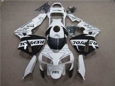 2005-2006 White Black Repsol Honda CBR600RR Motorcylce Fairings UK Stores