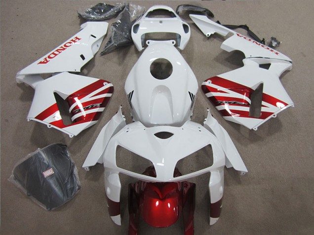 2005-2006 White Red Honda CBR600RR Motorcycle Fairing Kit UK Stores 2005-2006 White Red Honda CBR600RR Motorcycle Fairing Kit UK Stores