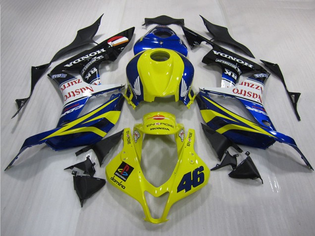 2007-2008 Yellow Blue 46 Honda CBR600RR Motorbike Fairing UK Stores 2007-2008 Yellow Blue 46 Honda CBR600RR Motorbike Fairing UK Stores
