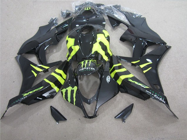 2007-2008 Black Green Monster Honda CBR600RR Motorcycle Fairing Kit UK Stores 2007-2008 Black Green Monster Honda CBR600RR Motorcycle Fairing Kit UK Stores