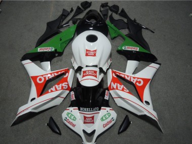 2007-2008 White Red MORELLATO San Carlo Honda CBR600RR Bike Fairing Kit UK Stores
