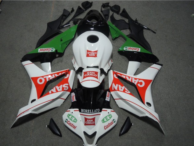 2007-2008 White Red MORELLATO San Carlo Honda CBR600RR Bike Fairing Kit UK Stores
