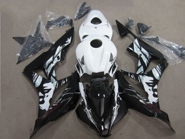 2007-2008 Black White Honda CBR600RR Motorcycle Fairings UK Stores