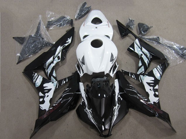 2007-2008 Black White Honda CBR600RR Motorcycle Fairings UK Stores