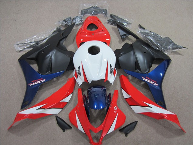 2009-2012 White Red Blue Honda CBR600RR Motorcycle Fairings Kits UK Stores 2009-2012 White Red Blue Honda CBR600RR Motorcycle Fairings Kits UK Stores