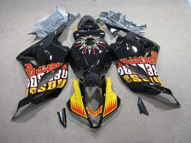 2009-2012 Black Yellow Honda CBR600RR Motorcycle Fairing UK Stores 2009-2012 Black Yellow Honda CBR600RR Motorcycle Fairing UK Stores