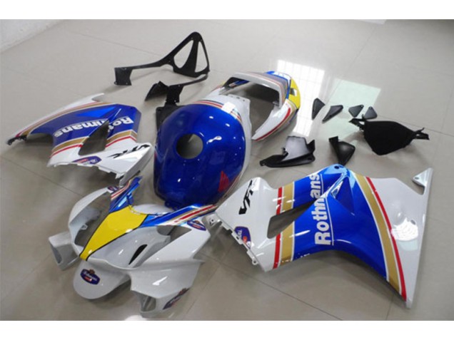 2002-2013 Blue White Rothmans Honda VFR800 Motorcycle Fairing Kits UK Stores 2002-2013 Blue White Rothmans Honda VFR800 Motorcycle Fairing Kits UK Stores