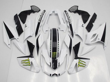 2007-2009 White Kawasaki Z1000 Moto Fairings UK Stores