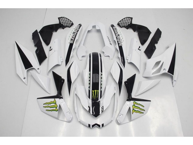 2007-2009 White Kawasaki Z1000 Moto Fairings UK Stores