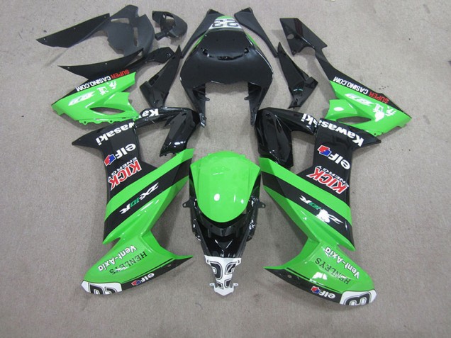 2008-2010 Black Green Kawasaki ZX10R Bike Fairings UK Stores 2008-2010 Black Green Kawasaki ZX10R Bike Fairings UK Stores